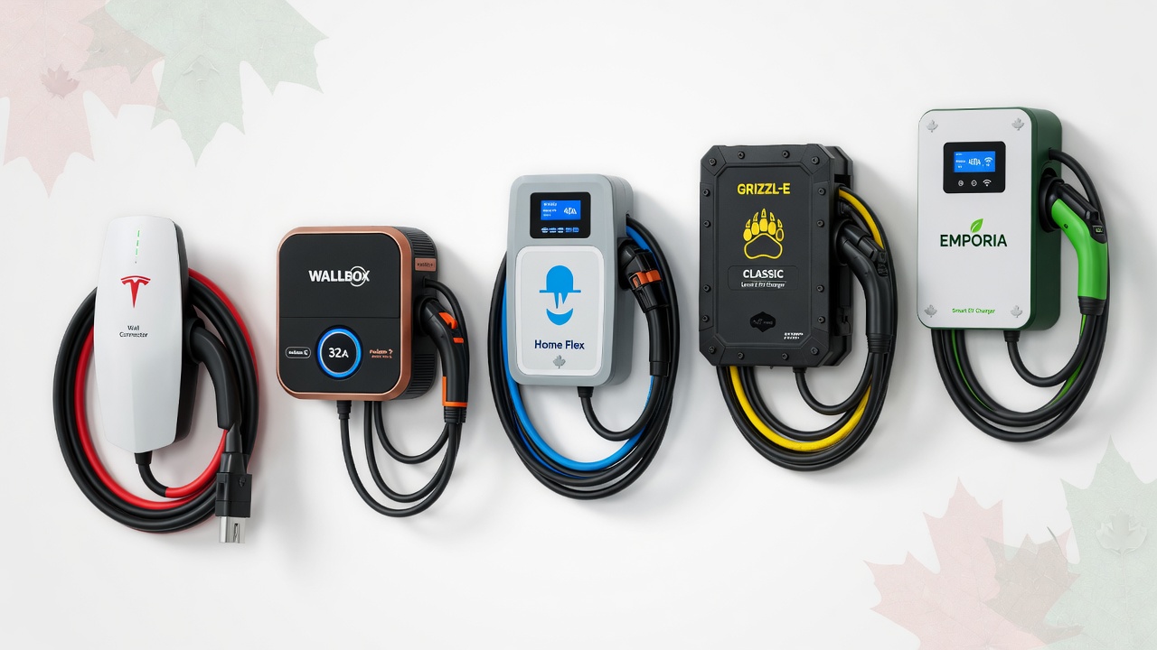 Top 5 Level 2 EV home chargers Canada 2026 comparison