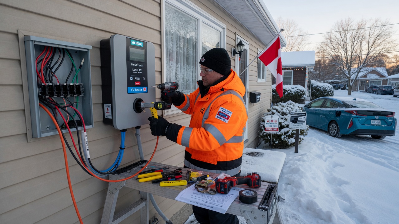 Real Level 2 EV charger installation cost in Canada 2026