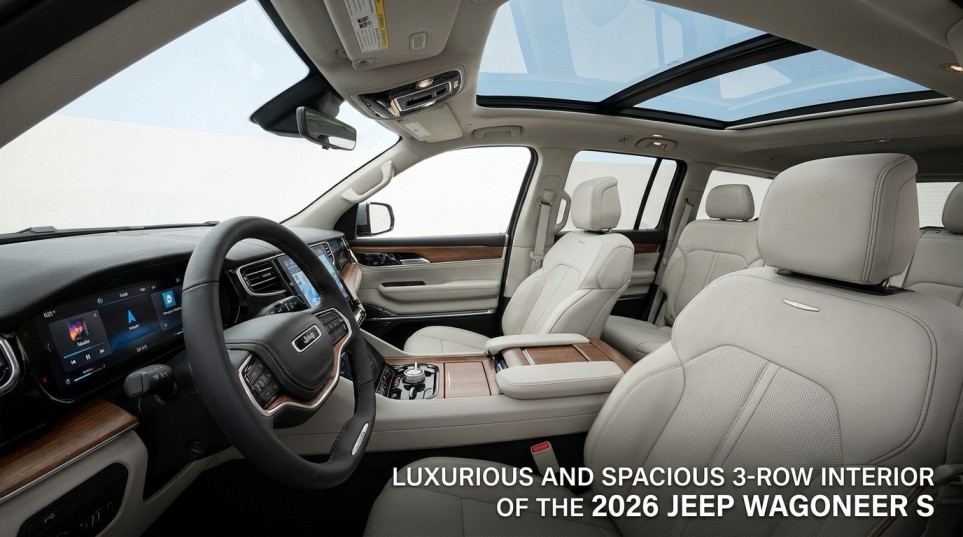 2026 Jeep Wagoneer S Canada luxurious 3-row interior