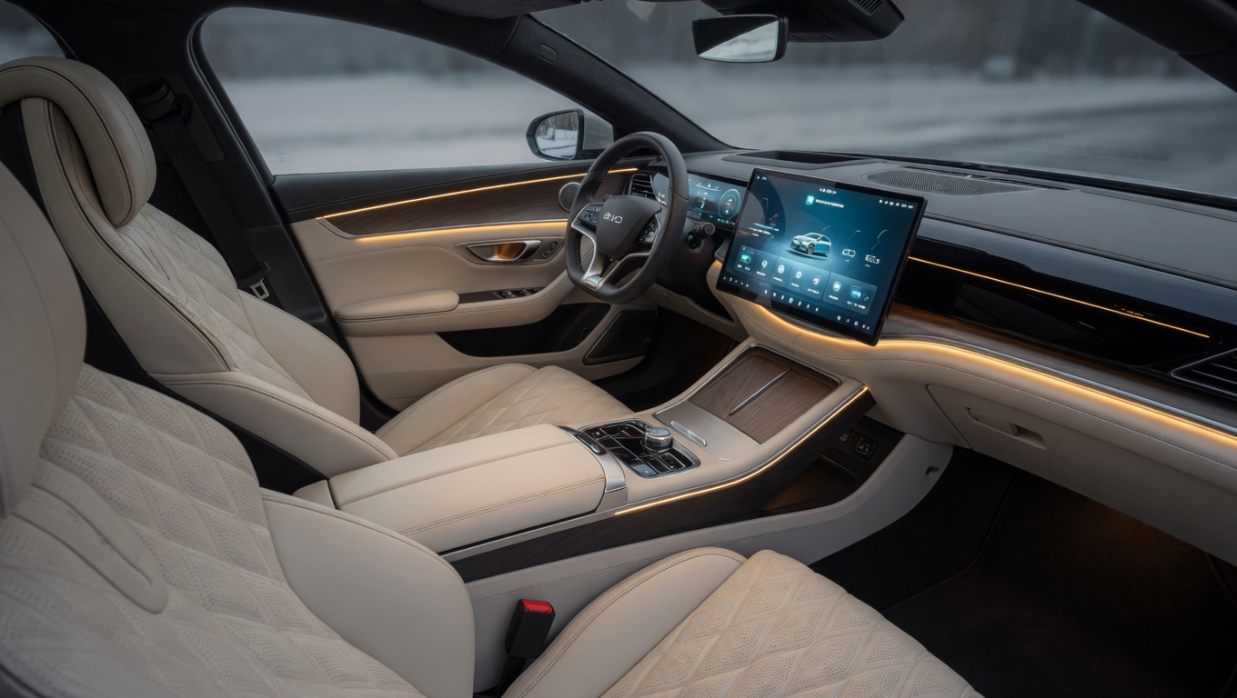 BYD e9 Canada premium interior and features