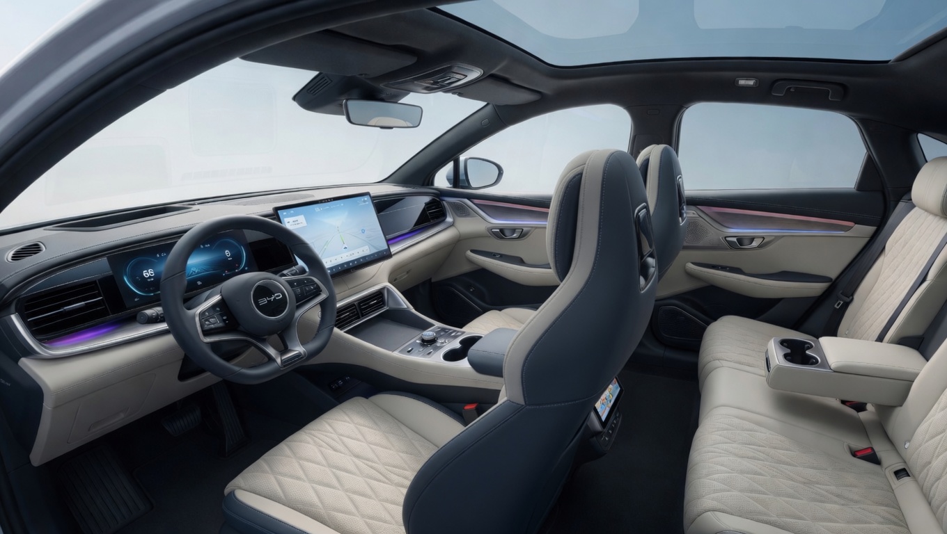 Inside the 2026 BYD Sealion 7 – premium and family-friendly cabin