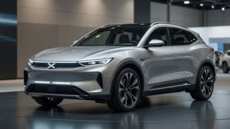 Foxconn Cavira electric SUV front three-quarter view real design