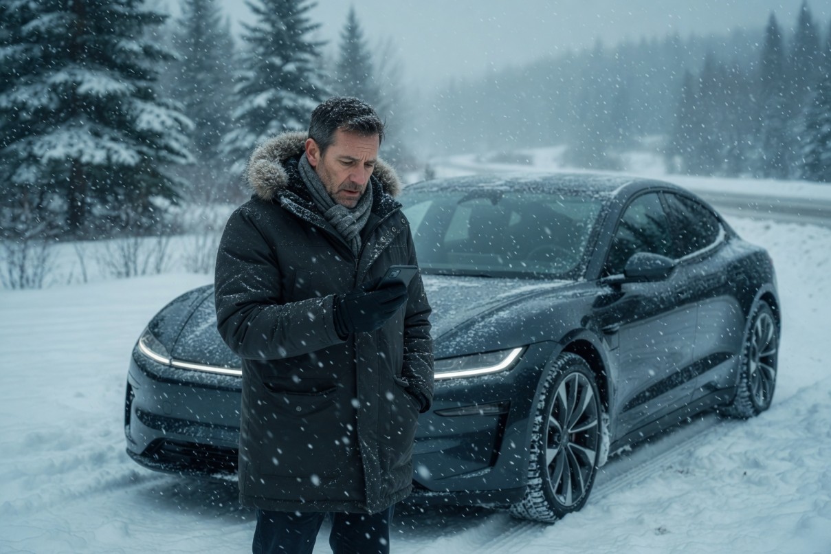 Person worried about EV range in Canadian winter