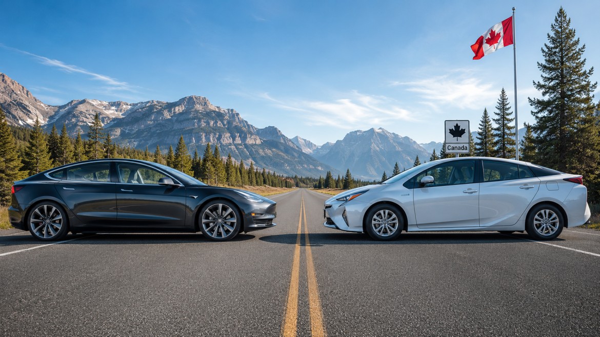 Electric vehicle versus hybrid vehicle comparison in Canada 2026