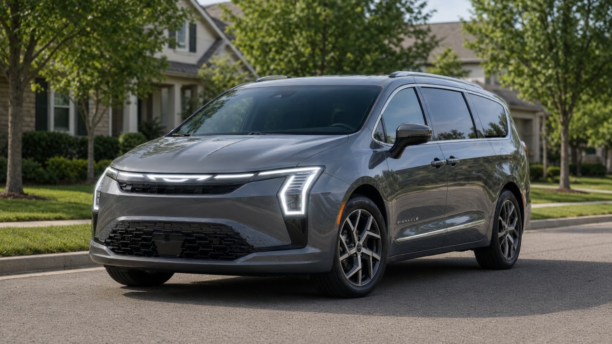 2027 Chrysler Pacifica minivan showing refreshed front design and family-friendly styling