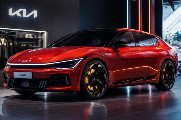 2027 Kia EV4 GT Canada, neon GT styling, 288 hp electric sedan with HUD and 431 km range