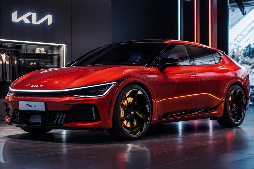 2027 Kia EV4 GT Canada, neon GT styling, 288 hp electric sedan with HUD and 431 km range