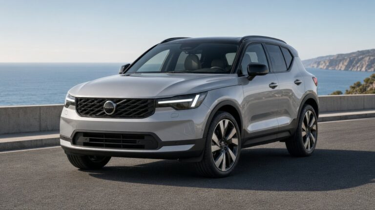 2028 Volvo XC40 compact luxury crossover with refreshed front end and Thor’s Hammer headlights