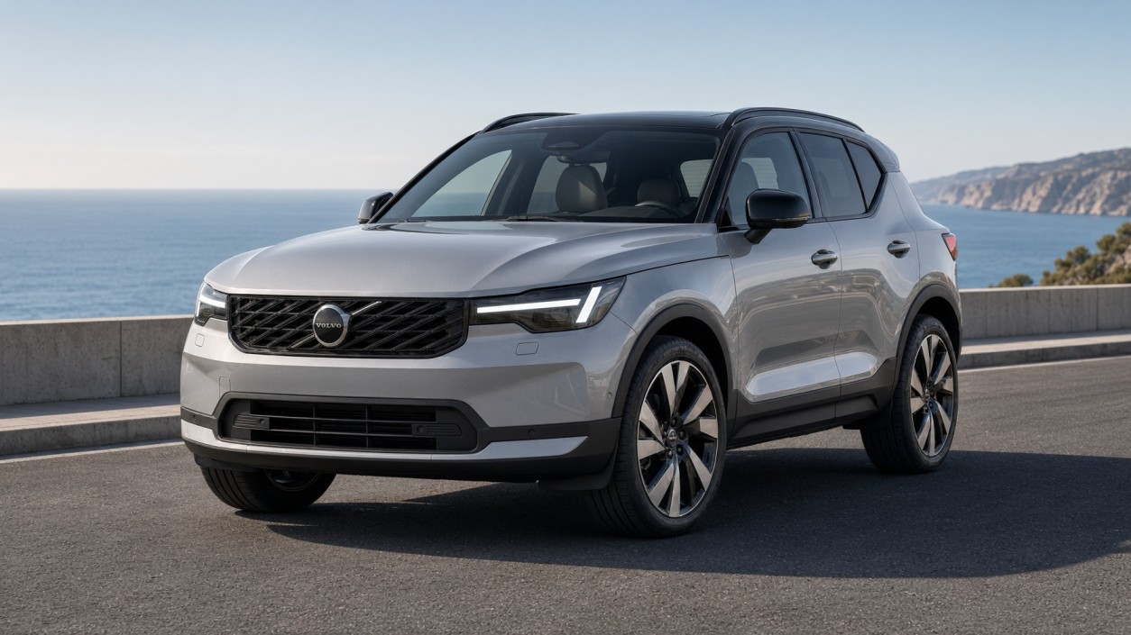 2028 Volvo XC40 compact luxury crossover with refreshed front end and Thor’s Hammer headlights