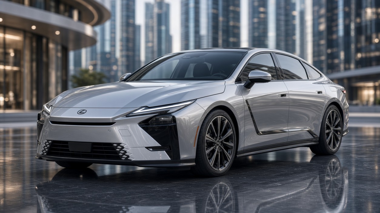 2027 Lexus ES luxury sedan in Canada, available as hybrid and fully electric models