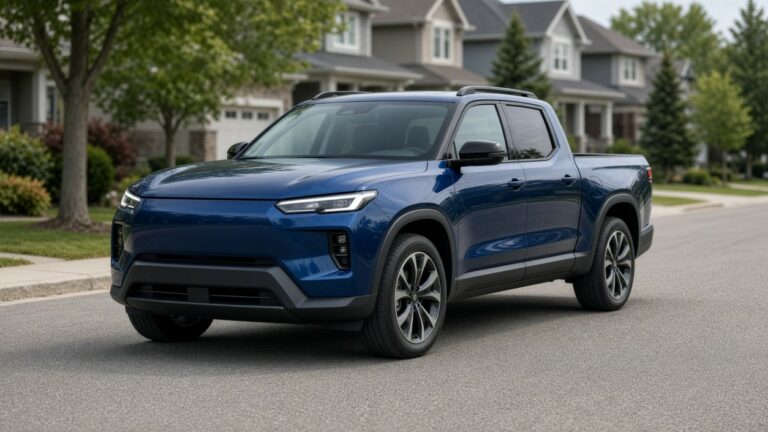 Midsize electric pickup representing the Ford Fathom, expected to start near $38,690 in Canada after the federal rebate