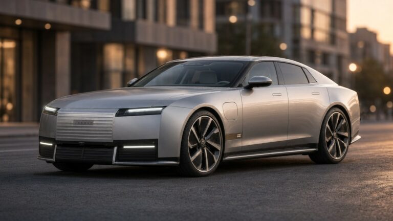 2028 Jaguar Type 01 electric luxury sedan, expected to cost about $180,000 in Canada
