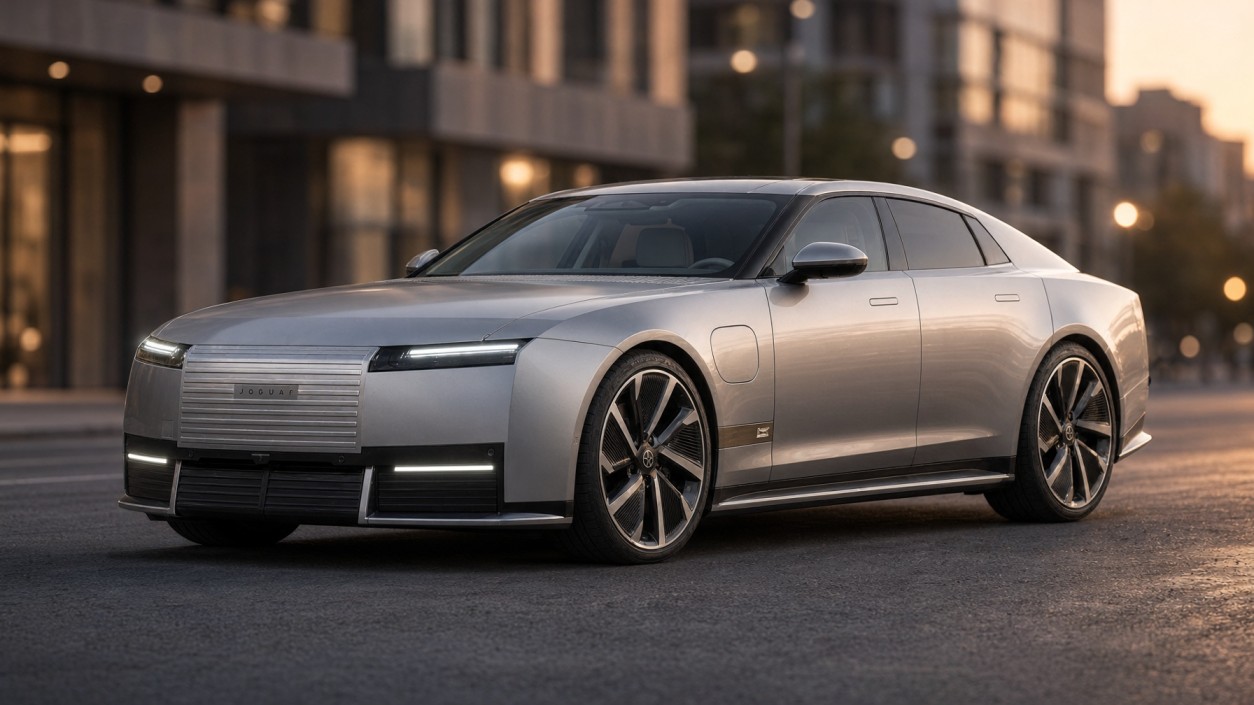 2028 Jaguar Type 01 electric luxury sedan, expected to cost about $180,000 in Canada