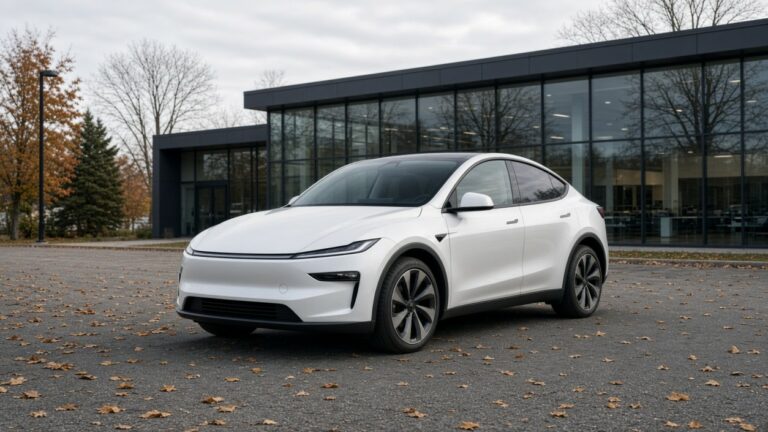 Electric SUV at a Canadian dealership ahead of the 2027 federal EV rebate cut
