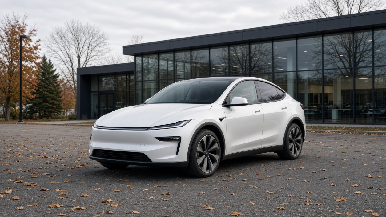 Electric SUV at a Canadian dealership ahead of the 2027 federal EV rebate cut