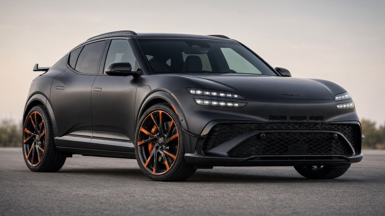 2027 Genesis GV60 Magma performance electric SUV with up to 641 horsepower in boost mode